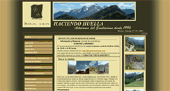 Desktop Screenshot of haciendohuella.com